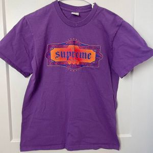 Supreme top shotta t shirt purple small made in usa